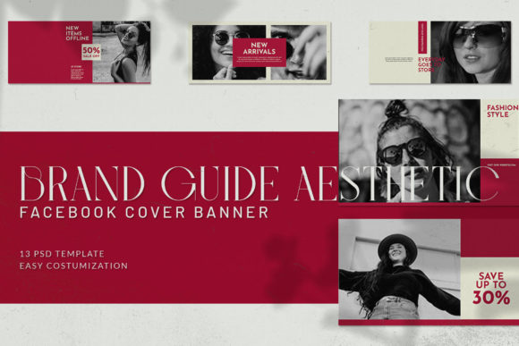 Brand Guide Aesthetic Facebook Cover