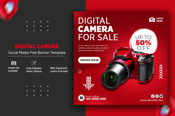 Digital Camera Social Media Banner