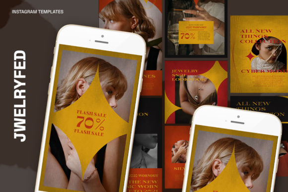Elevate Your Brand with Jwelryfed Instagram Templates