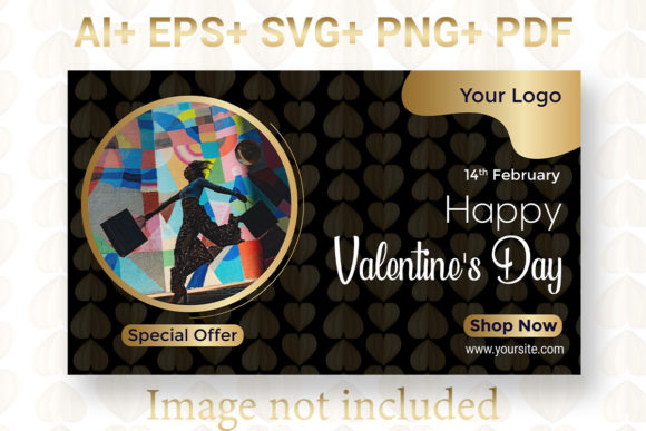Elevate Your Seasonal Campaigns with a Versatile Valentine's Day Banner Set