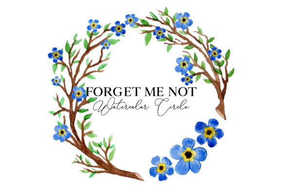 Forget Me Not Watercolor Circle Pattern: A Comprehensive Overview