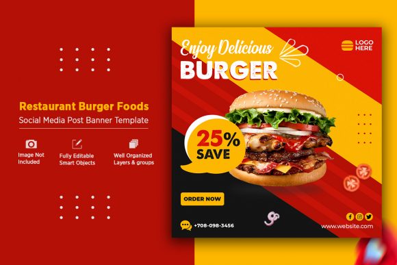 Why the Creative Burger Social Media Banner is a Must-Have for Modern Businesses